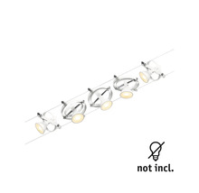 Schienenstrahler mit fünf Leuchten ohne Leuchtmittel