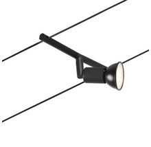 Schwarzer Seilstrahler für Innenräume