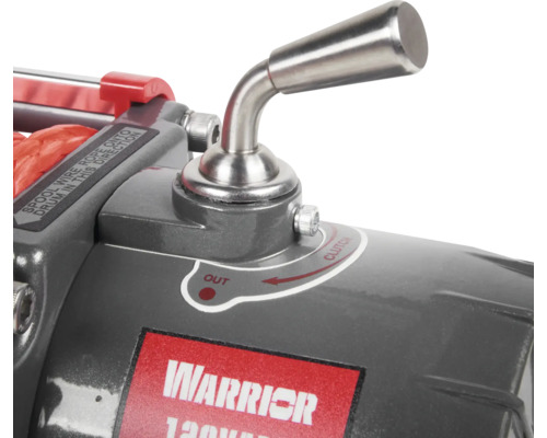 Detailansicht der Warrior Seilwinde mit Handkurbel