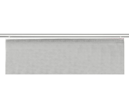 Gardine mit Stangendurchzug an Metallstange