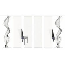 Schiebegardine 6er-Set Alberta grau 60x245 cm