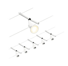 Schienensystem mit sechs Strahlern zur Deckenmontage