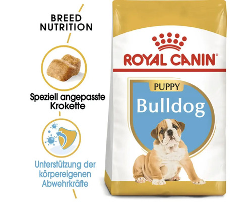 Royal Canin Puppy Bulldog Trockenfutter Produktverpackung