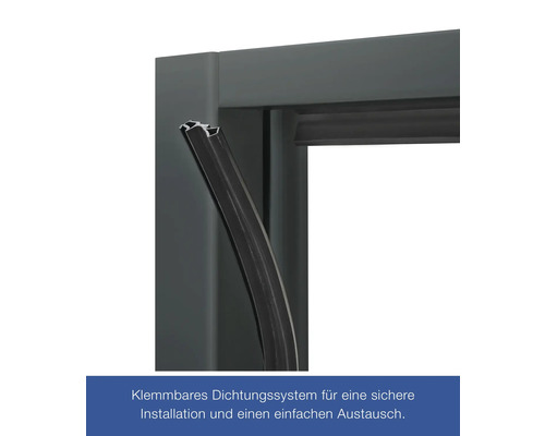 Türdichtungsprofil im Türrahmen
