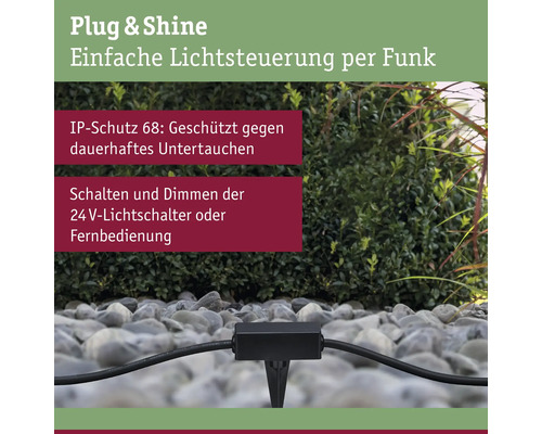Plug and Shine Lichtsteuerung für den Außenbereich