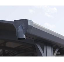 Einzelcarport, Carport für Wohnmobil CANOPIA by Palram Alpine 4300 höhenverstellbar 359 x 435 cm anthrazit