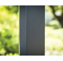Detailansicht einer Terrassenüberdachung aus Aluminium
