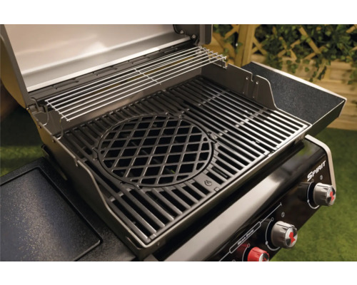 Weber Spirit Gasgrill mit Grillrost und Warmhalterost