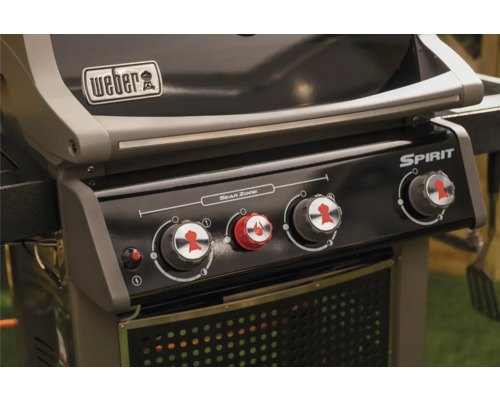 Weber Spirit Gasgrill Detailansicht der Bedienelemente