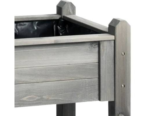 Hochbeet aus Holz mit Kunststoffeinsatz