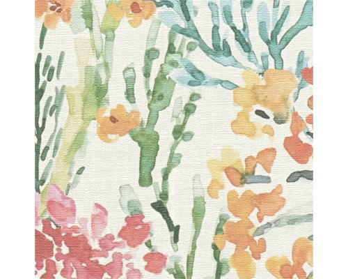 Nahaufnahme einer Tapete mit Blumenmuster