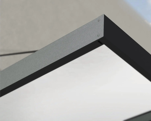 Detailansicht eines Metallrahmens