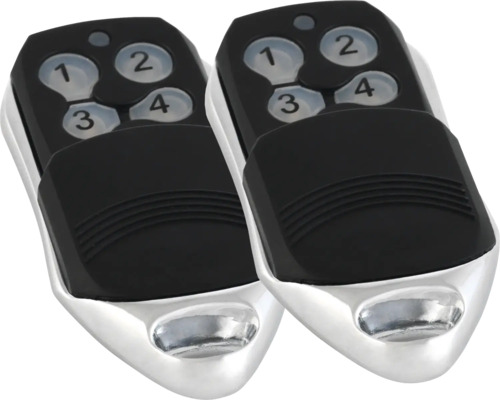 Zwei Funkfernbedienungen für Garagentorantriebe