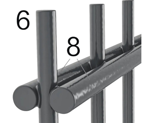 Detailansicht eines Metallgitters