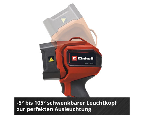 Einhell Akku-Lampe mit schwenkbarem Leuchtkopf