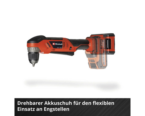 Einhell Akku-Bohrschrauber mit Winkelaufsatz