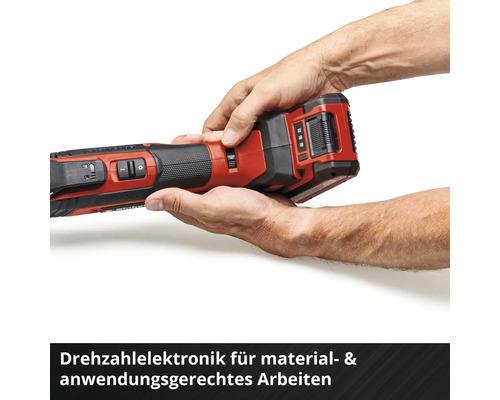 Akku-Multifunktionswerkzeug in Händen