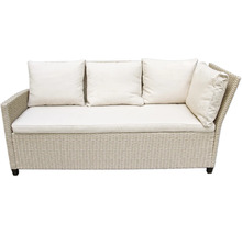 Rattan Gartenlounge mit Polster und Kissen