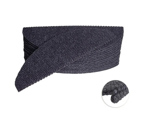 Stufenmatten-Set Costa halbrund anthrazit 22,5x65x3,5 cm 15-teilig Textil-Bordüre zur Dekoration und zum Basteln