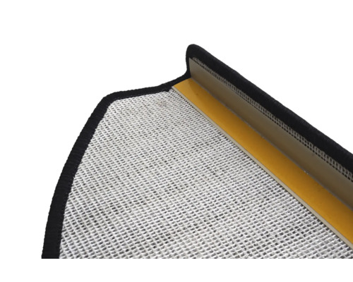 Nahaufnahme einer Teppichunterlage mit rutschfester Beschichtung