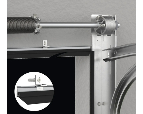 Garagentorfeder und zugehörige Komponenten