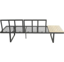 Lounge Set bellavista - Home & Garden Cella Ecksofa+Tisch Alu/Holz