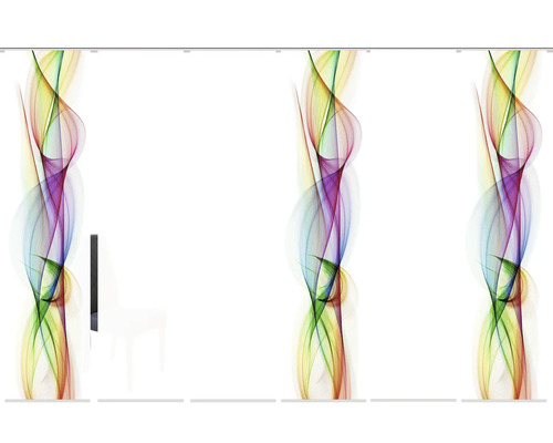 Schiebegardine mit abstraktem Design für Fensterdekoration