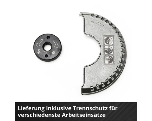 Trennschutz und Befestigungsscheibe für Winkelschleifer
