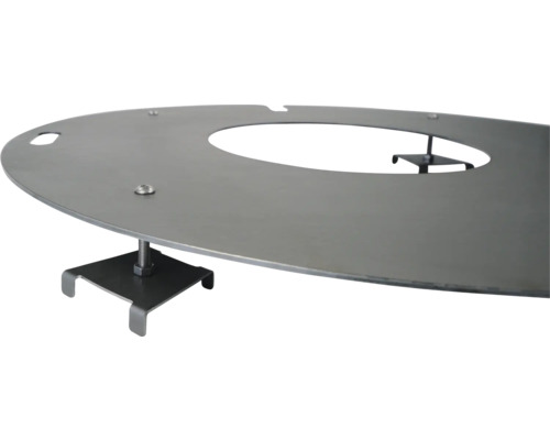 Grillplattentisch mit Befestigung