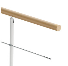 Geländer mit Holzhandlauf und Stahlkonstruktion