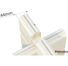 Gartenhaus Palmako Ines 13,7 m² Schiebetür Isolierglas inkl. Fußboden 524 x 379 cm tauchgrundiert