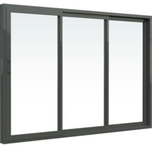 Gartenhaus Palmako Andrea 11,2+7,9 m² Schiebetür Isolierglas inkl. Fußboden 715 x 402 cm grau