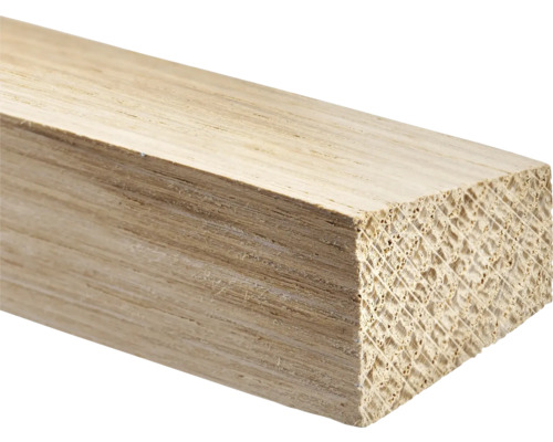 Holzbalken aus Eiche im Querschnitt