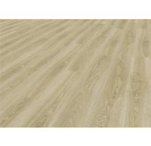 Verlegtes Vinyl-Bodenbelag mit Holzoptik.