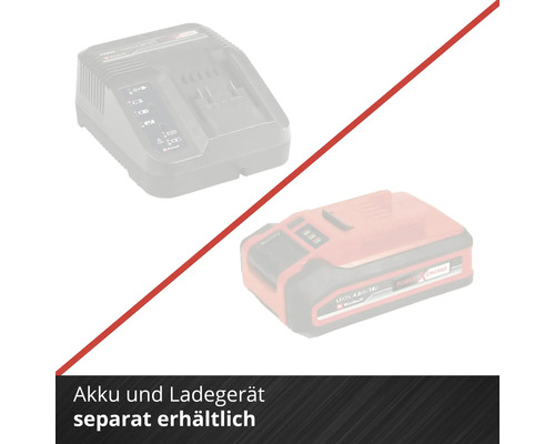 Akku und Ladegerät separat erhältlich