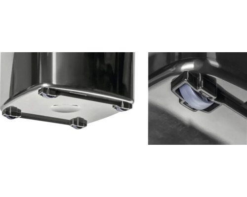 Detailansicht der Rollen eines Möbelstücks