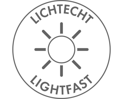 Lichtecht Symbol: Beständigkeit gegen Ausbleichen durch Licht