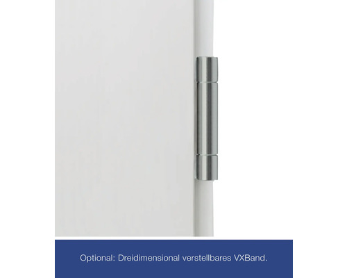 Dreidimensional verstellbares VXBand Türband