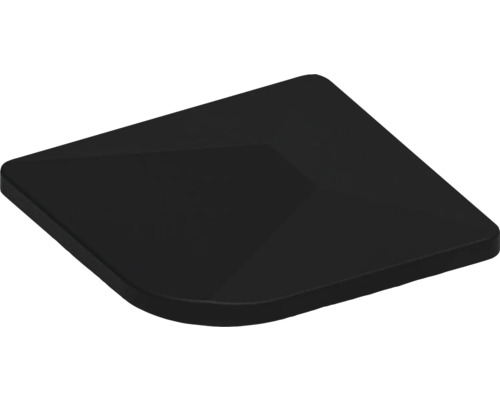 Schwarze Geräte Abdeckplatte