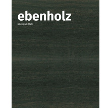 Ebenholzfarbene Holzoberfläche mit matter Optik