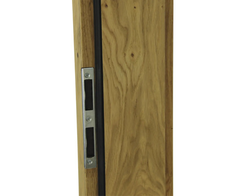 Detail einer Holztür mit Schlosskasten