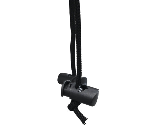 Kordelstopper mit Kordel zur Fixierung
