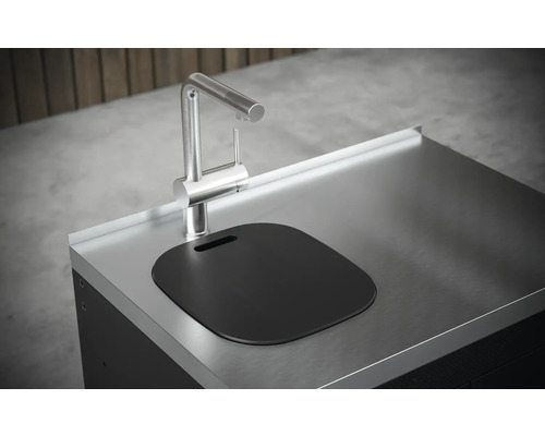 Edelstahl Outdoor-Küche mit Spüle und Armatur