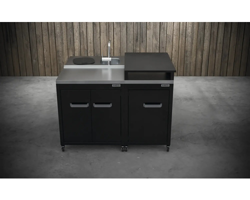 Außenküchenmodul mit Spüle und Arbeitsfläche für den Garten