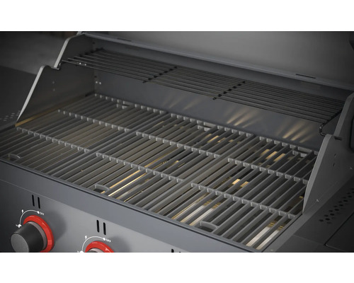 Offener Gasgrill mit Grillrost