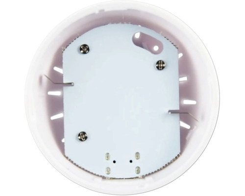 Innenansicht einer runden Deckenleuchte mit Montageplatte