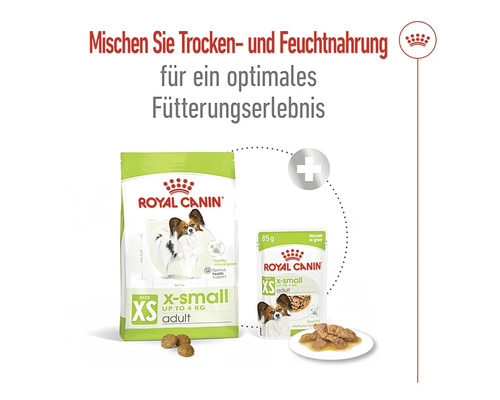 Royal Canin Trockenfutter und Nassfutter für sehr kleine, ausgewachsene Hunde