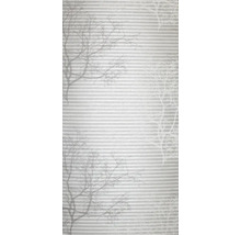 Tapete mit horizontalen Streifen und Baumdesign