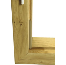 Detailansicht eines Holzfensterrahmens