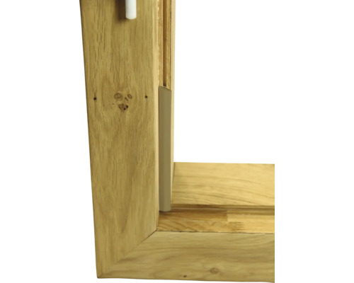Detailansicht eines Holzfensterrahmens